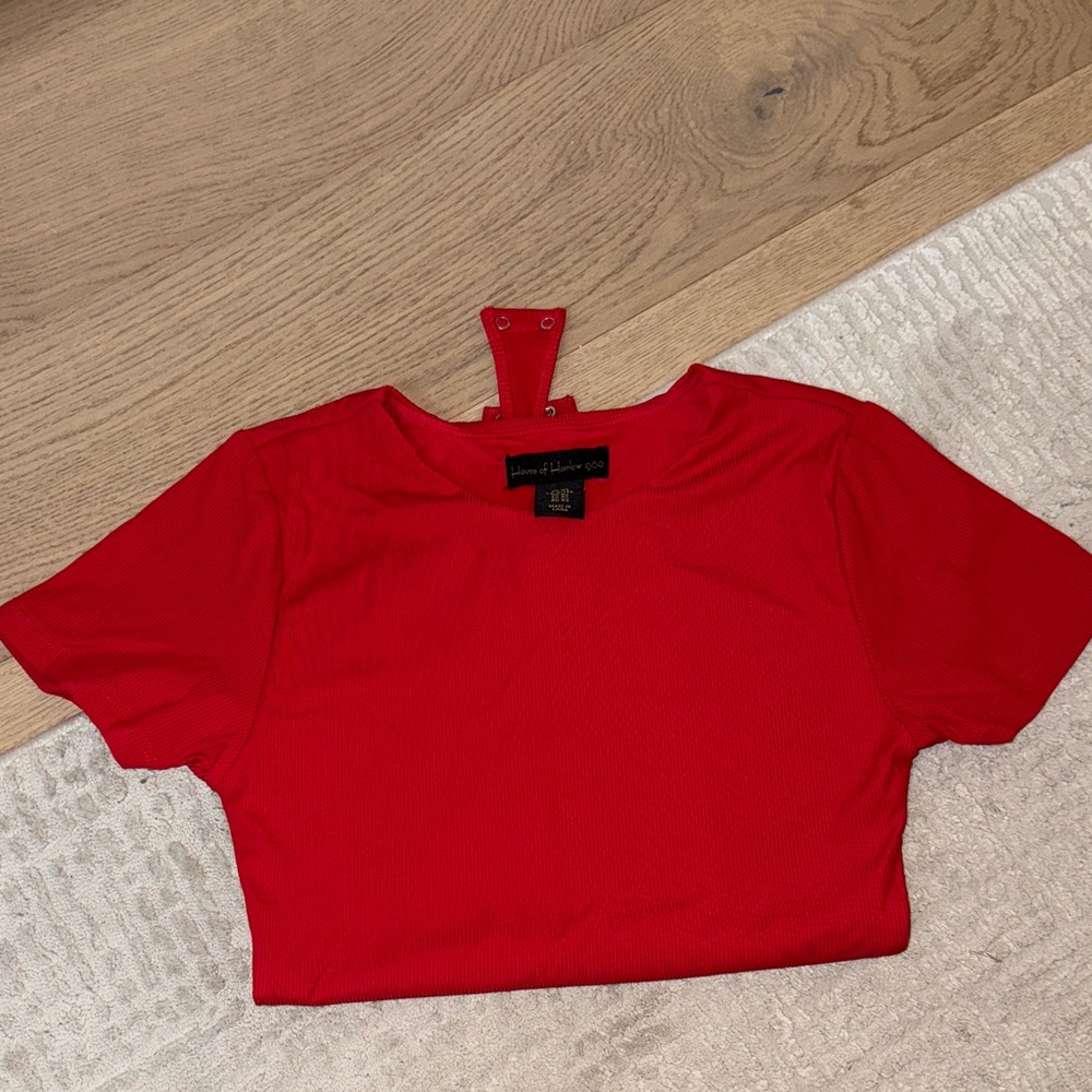 House Of Harlow Vibrant Red Body Suit